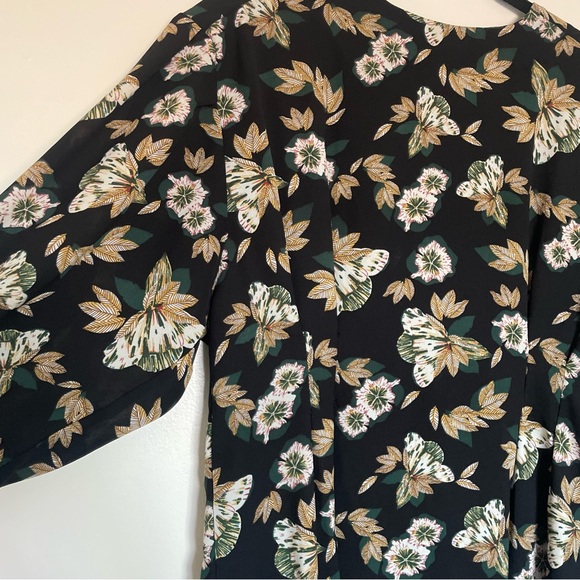 oak + fort patterned midi dress - Picture 4 of 9